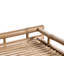 Solid Wood Tray Top Cross Legs End Table