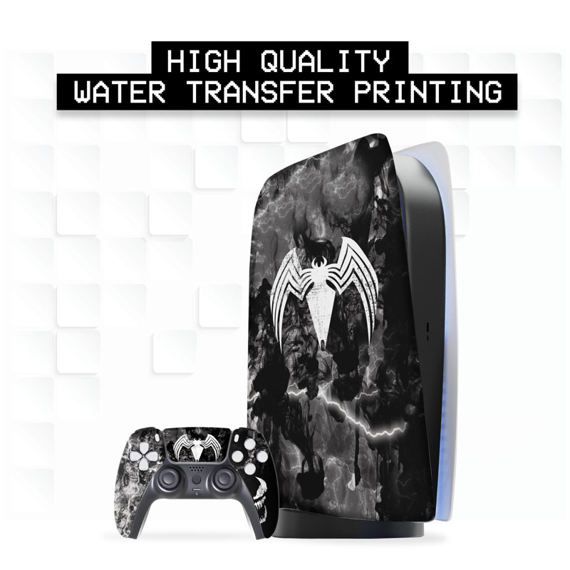 BCB Controllers Couvre-plaques pour console PS-5, édition numérique et télécommande sans fil personnalisée compatible avec la console Play-Station 5 fabriquée aux États-Unis par impression par immersion permanente (pas une peau)
