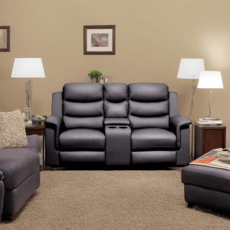 Reclining Loveseat With Middle Console Slipcover