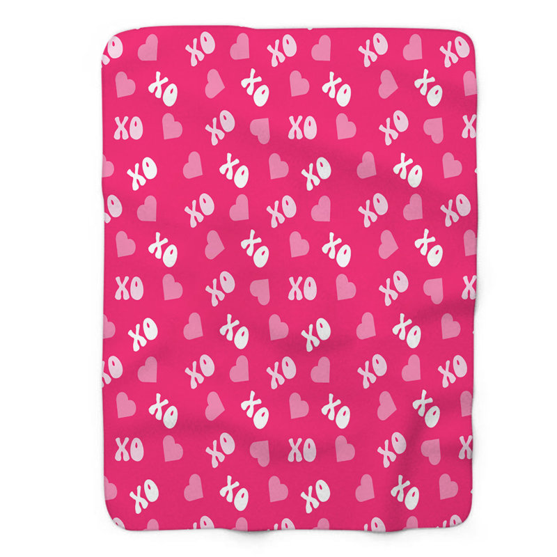 Sweet XO - Couverture Sherpa de qualité supérieure 1 pièce, Grand lit