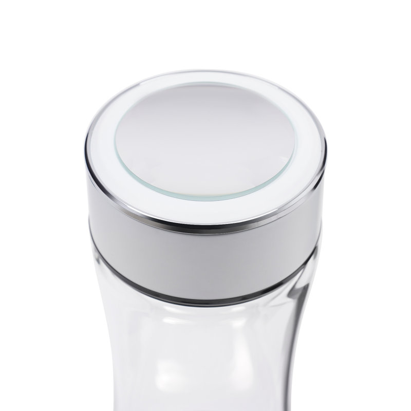 12,85 oz. Bouteille d'eau en acier inoxydable avec filtre à bouteille d'eau, Blanc