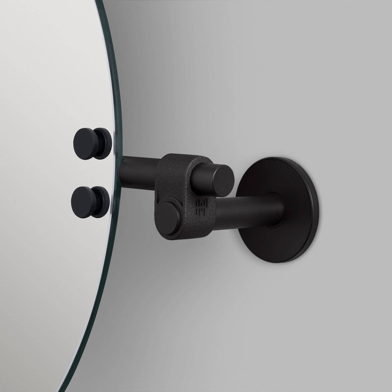 MIROIR / PETIT / FONTE / NOIR, Noir satiné, 15,75 po x 21,1 po 