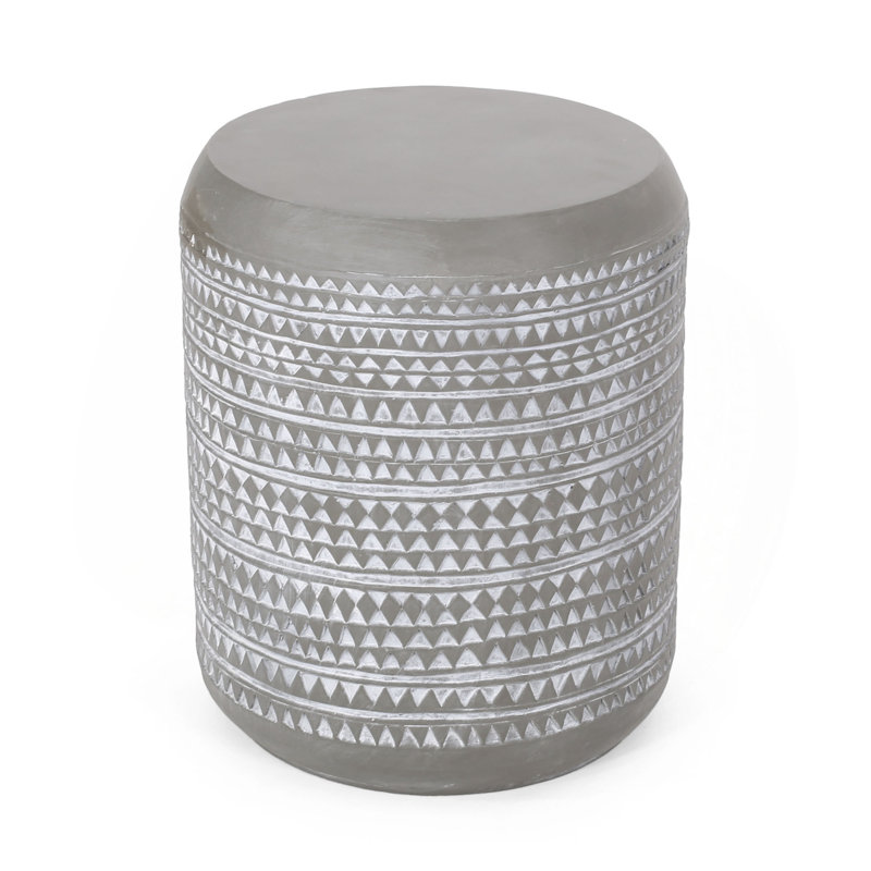 Outdoor Lightweight Concrete Side Table