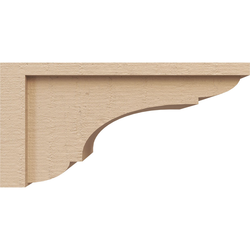 Cèdre Bryant, grain de bois brut TimberThane Corbel, apprêté brun clair, H 8 po x l 8 po x P 16 po