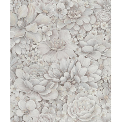 Eden Floral Texture 33' L X 21" W Wallpaper Roll