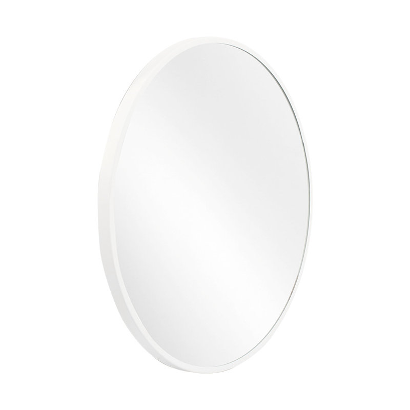 Round Dresser Mirror, White, 50 cm H x 50cm W