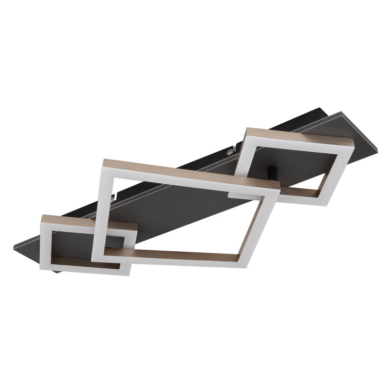 Daundre LED Flush Mount, Matt black