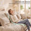 Sofa-lounge 2 places Soft Light Coffee Chenille avec coussins moelleux pour salon d'appartement-1687034278