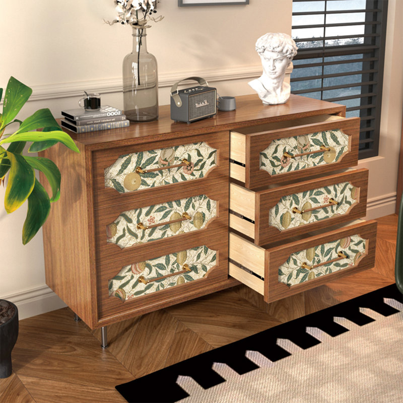 Commode d'appoint multifonctionnelle en bois massif