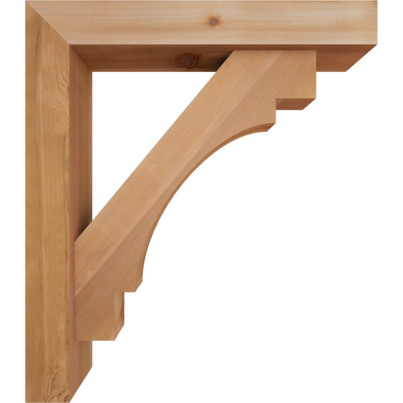 Support Merced Block avec support décalé, 32 x 28, Cèdre rouge occidental de l 5 1/2 po (lisse)