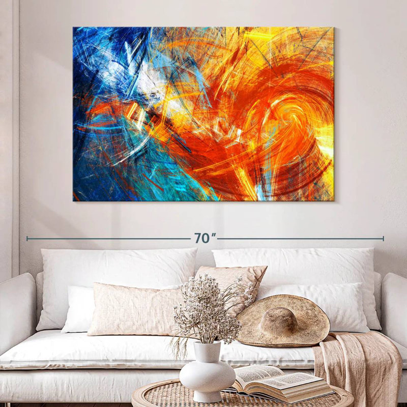 Avery Fire Abstract, 34" H x 51" W