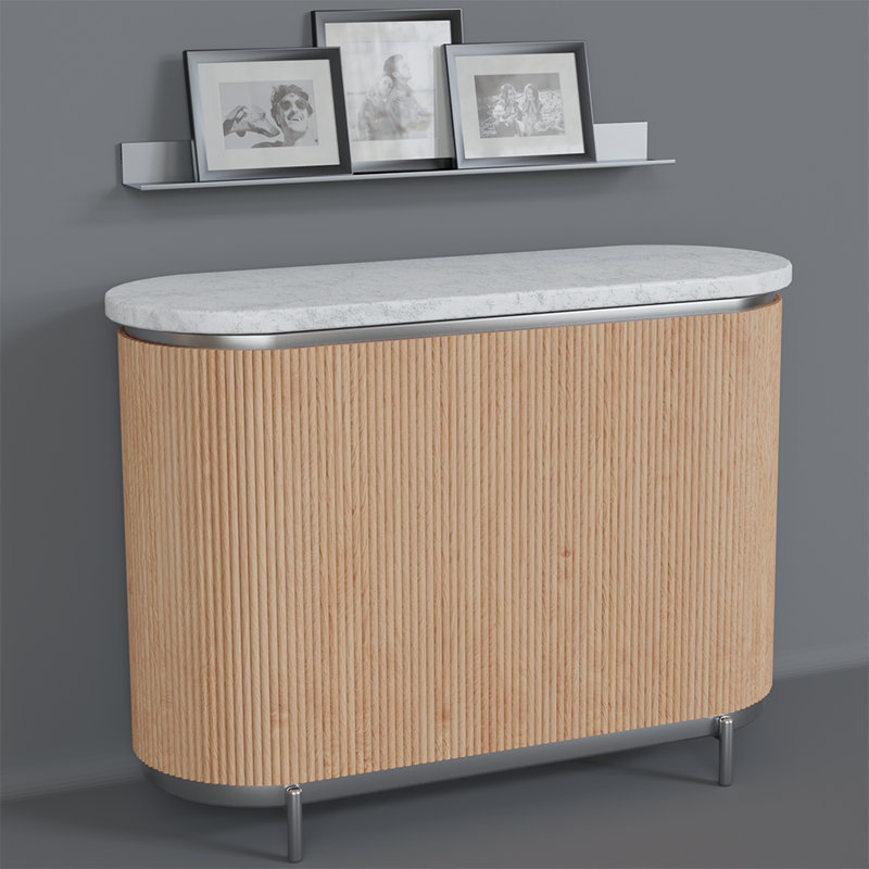 Tambour à perles doubles 1/2 po (l 12 po x L 96 po), Chêne rouge naturel