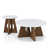 2 pièces: table basse, table de bout