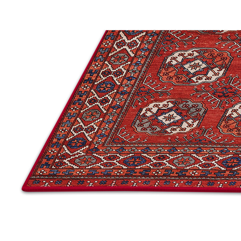 Tapis de style oriental rouge, Rectangle 8 pi x 10 pi
