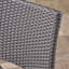 Ensemble de 2 tabourets de bar 29 po en rotin PE sans accoudoirs, gris