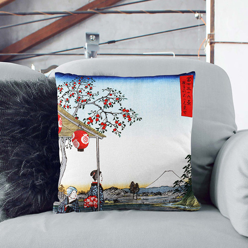 Square Throw Cushion, 40cm H x 40cm W x 15cm D