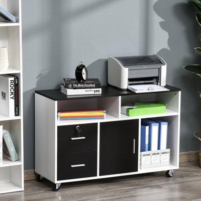 Classeur latéral mobile à 2 tiroirs Home Office