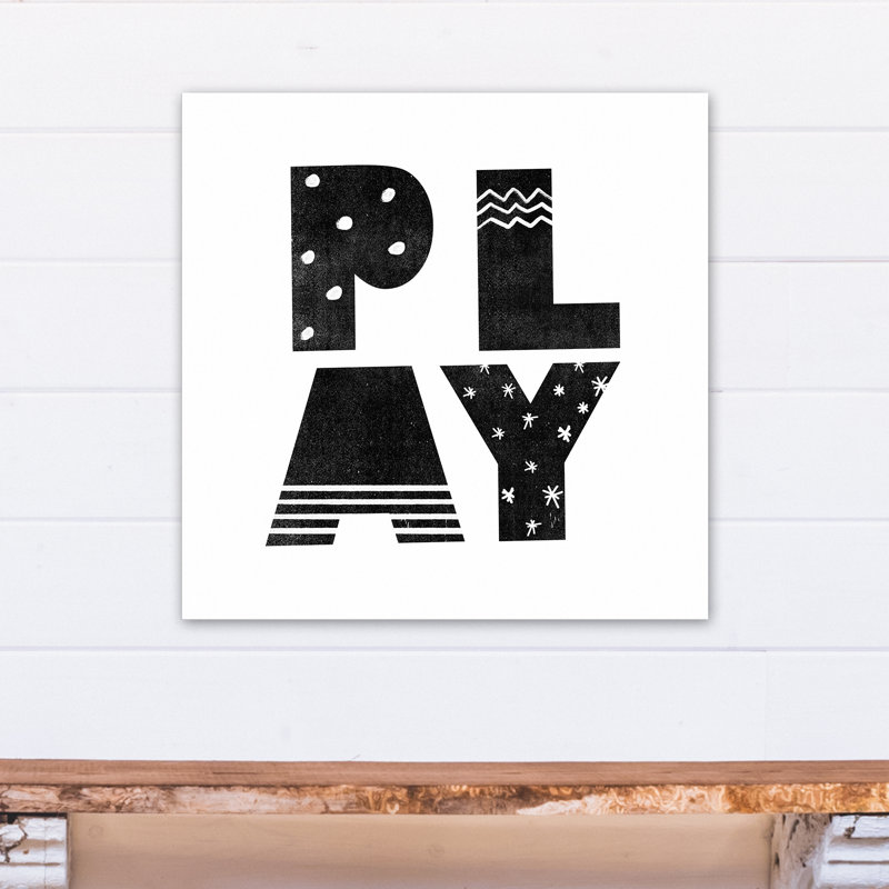 Mackin Play, art encadré, Toile tendue, H 24 po x l 24 po x P 1,25 po