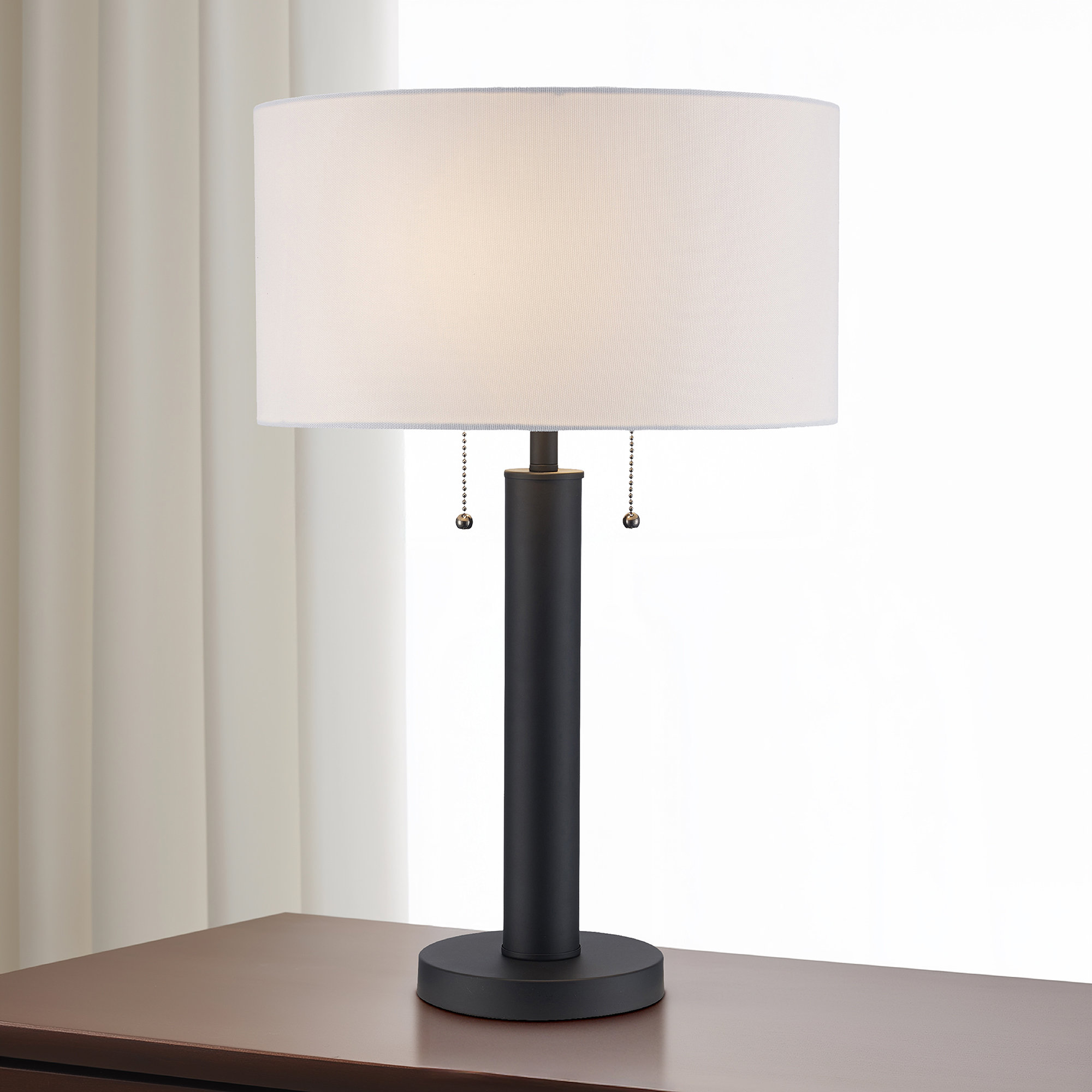 Laz 1 - Light Tube Table Lamp, Black