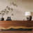 Creative design sense simple solid wood TV cabinet-138825363