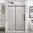 Matte Black Shower Door, 1/4"  6Mm  Tempered Glass, Waterproof Performance, Sliding Operation In Bathroom 44" - 48" Adjustable Width 6Mm Clear Seal, Modern Accessory