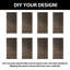 Homacer Ebony 48in x 80in Unassembled & Finished Geometric Design Barn Door with Non-Bypass Installation Hardware Kit, 9ft track, interior use only-122873062