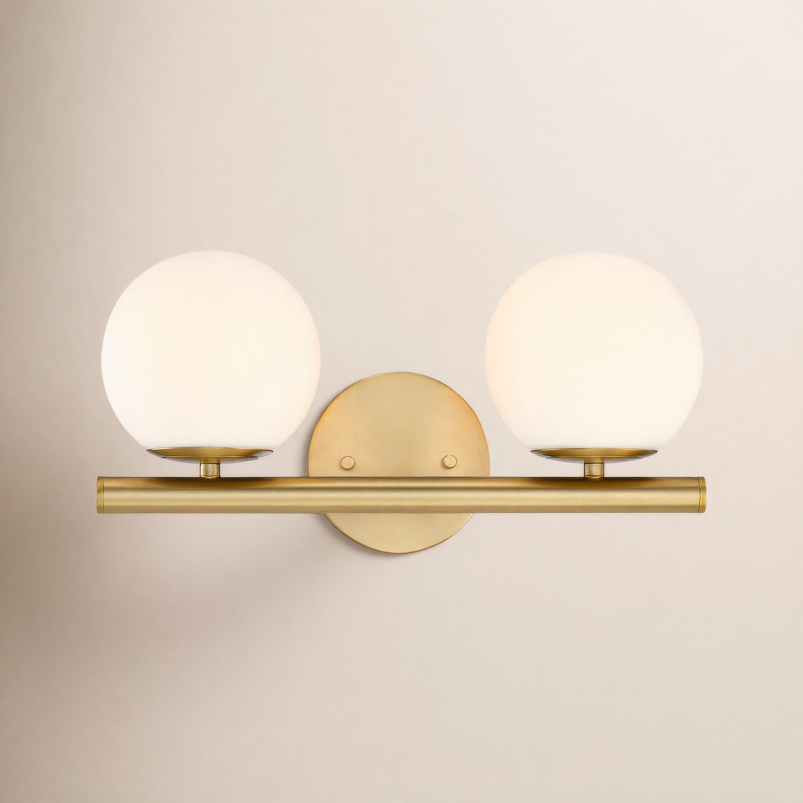 Chopin 2 Light Frosted Dimmable Vanity Light