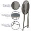 Tabourets de bar pliants Adenike - tabouret robuste de 18 pouces - capacité de 225 lb et sièges rembourrés-1618119080-1618119087