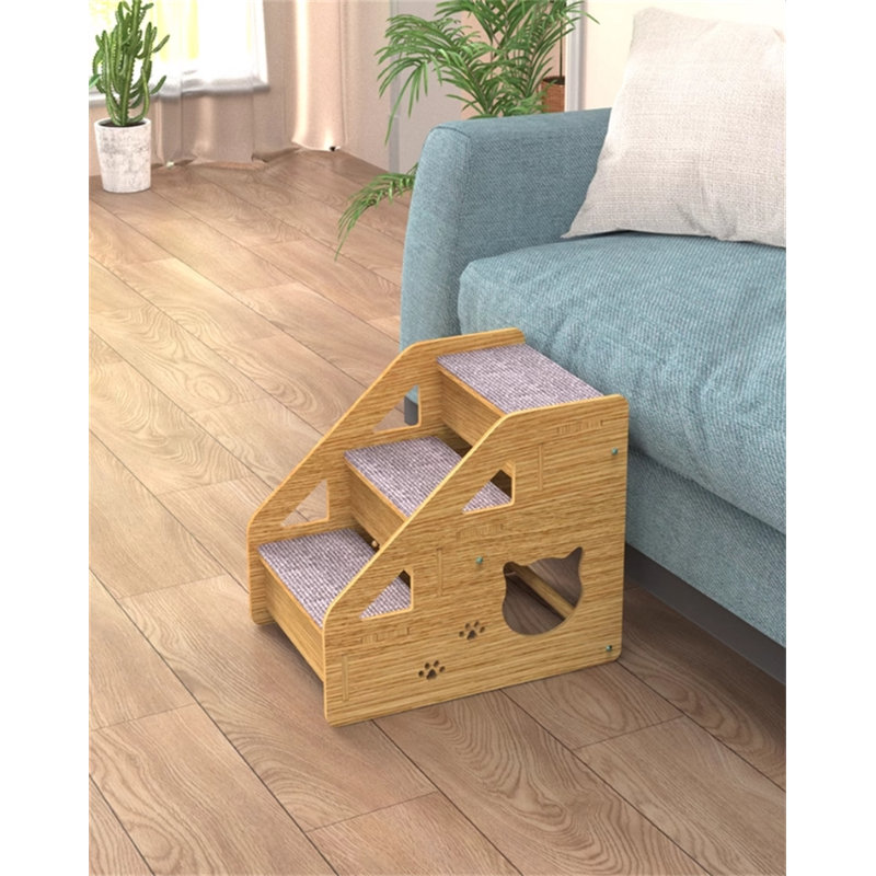 Escalier pour animaux en bois