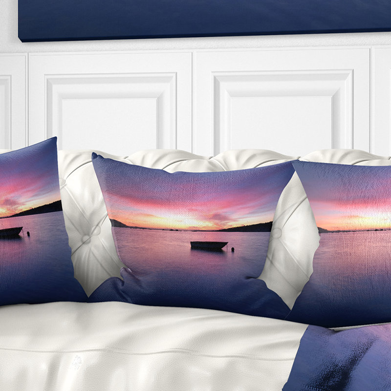 Coussin lagoa de albufeira seascape portugal mer shore, Rectangle 12" x 20"