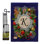 Polyester initial de 2 côtés en polyester 19 po x 13 po drapeau de jardin
