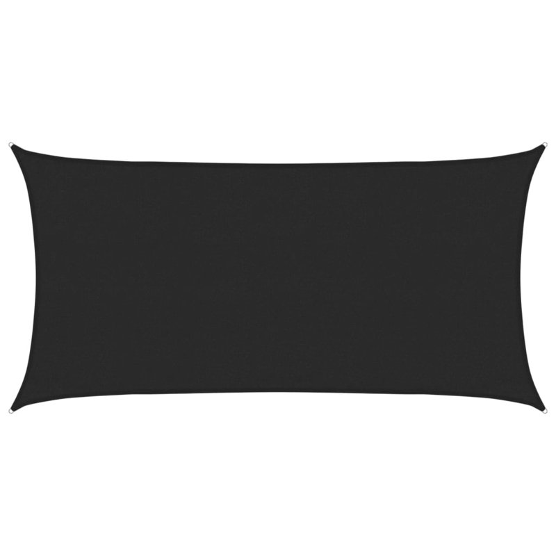 Dakota Fields 600cm W x 3cm D Plastic Cover Retractable Freestanding Awning, Black