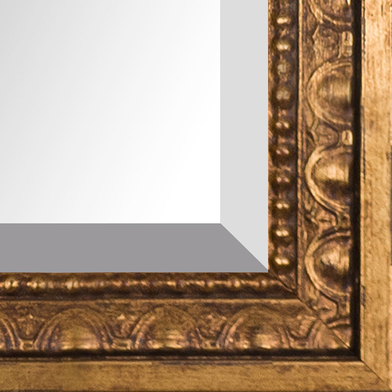Miroir décoratif biseauté traditionnel Vedder, 27,5 po x 23,5 po