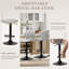 Tabouret de bar pivotant à 360 ° - Hauteur réglable avec structure en métal robuste-830038268