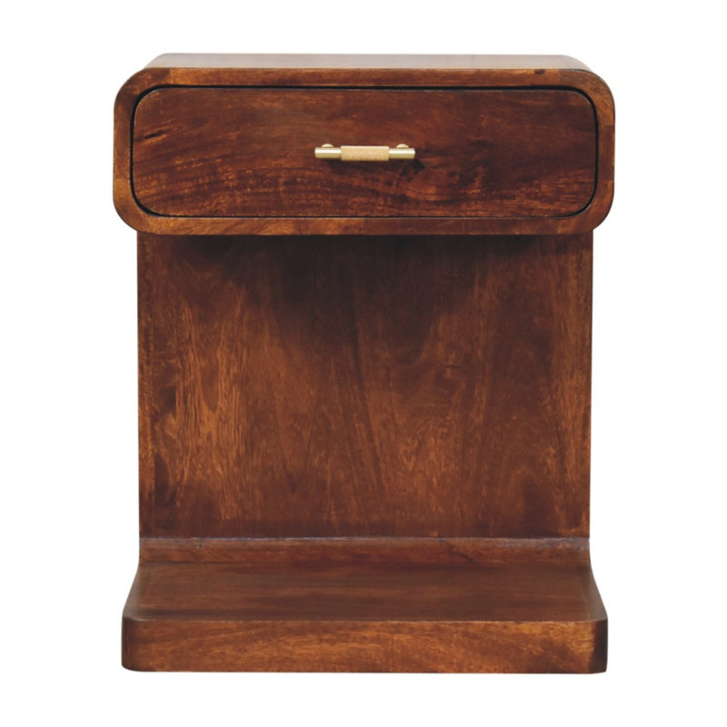 45 cm W Solid Wood Bedside Table