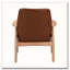 Fauteuil rembourré avec cadre en bois massif