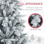 Arbre de Noël articulé enneigé avec support en métal-2081259208