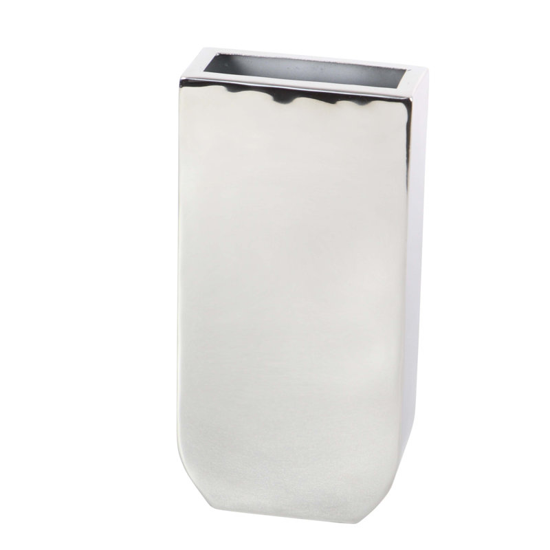 Vase de table en acier inoxydable Coldfield, H 12 po x l 9 po x P 2 po
