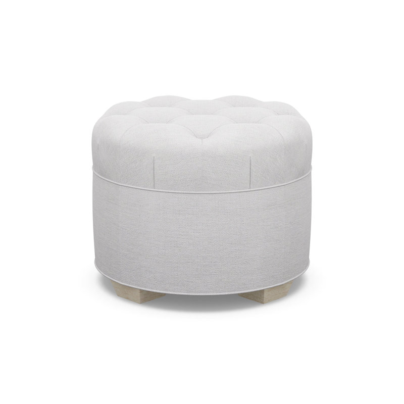 Round Tufted Ottoman, 9637-82, Sandstone