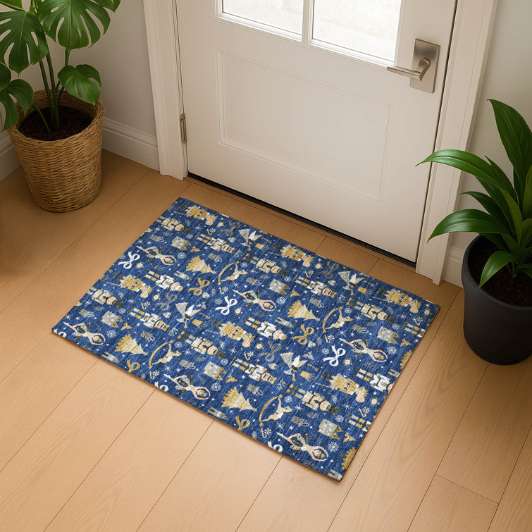 Premium Machine Washable Lingeswaran AMF1827 Fun Christmas Rug