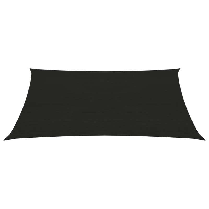 Ortley Sunshade Sail 160 g/m² HDPE, Black, 700cm W x 600 cm L