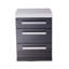 Mont Alpi Ma-dr-bss Extra Storage Soft-closing 3-drawer Slides Black Stainless Steel Right Cabinet Module For Black Series Mai805-bss Modular Outdoor Kitchen Island Grills + Granite Countertops