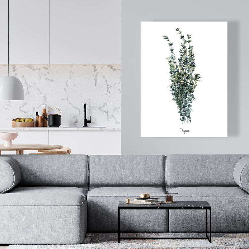 Thyme Leaves Bundle - Farmhouse Green Canvas for Home Decor