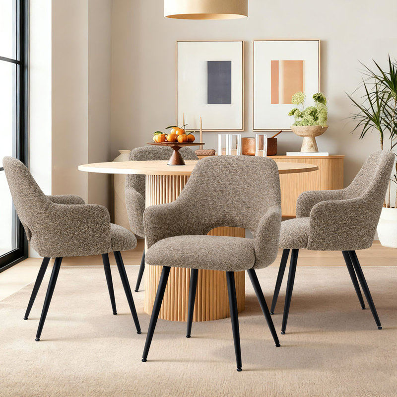 Fauteuils rembourrés l 23 po Matsuichi, Brun