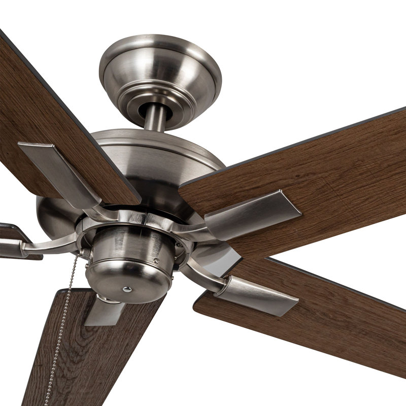Erikson Ceiling Fan, Black, Brushed Nickel