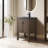 Chazden 24" Freestanding Herringbone Design Single Bathroom Vanity with Ceramic Top-1234212676-1233410066-1216070503