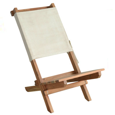 Chaise de patio pliante en bois massif