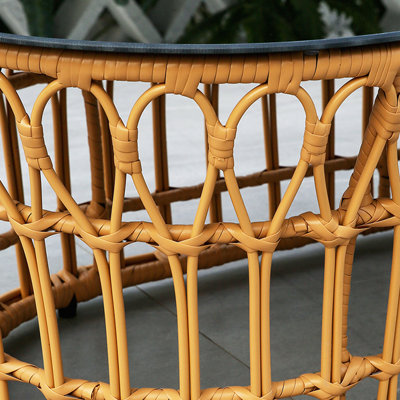 Brookie 4 - Person Patio Conversation Set with Cushions