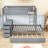 Kaleis Bunk Bed With Storage Drawers, Outlets, USB Ports And Safety Guardrails-1282397674-1282397673