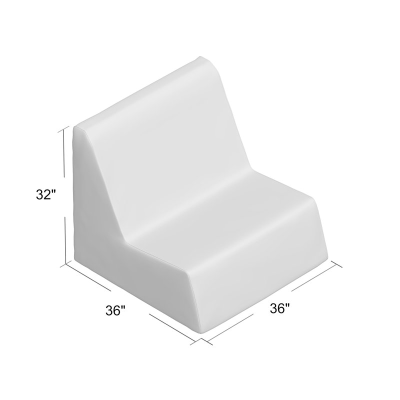 Check Outdoor Lounge Chair, Chill White